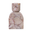 TOV Marble White Brown Foundation Candle Holder