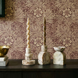 TOV Marble White Brown Foundation Candle Holder
