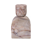 TOV Marble White Brown Foundation Candle Holder