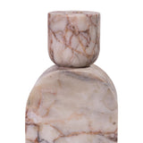 TOV Marble White Brown Foundation Candle Holder