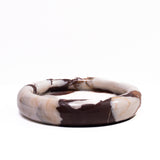 TOV Breccia Marble White Brown Round Edged Catch-All
