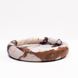 TOV Breccia Marble White Brown Round Edged Catch-All