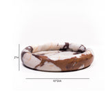 TOV Breccia Marble White Brown Round Edged Catch-All