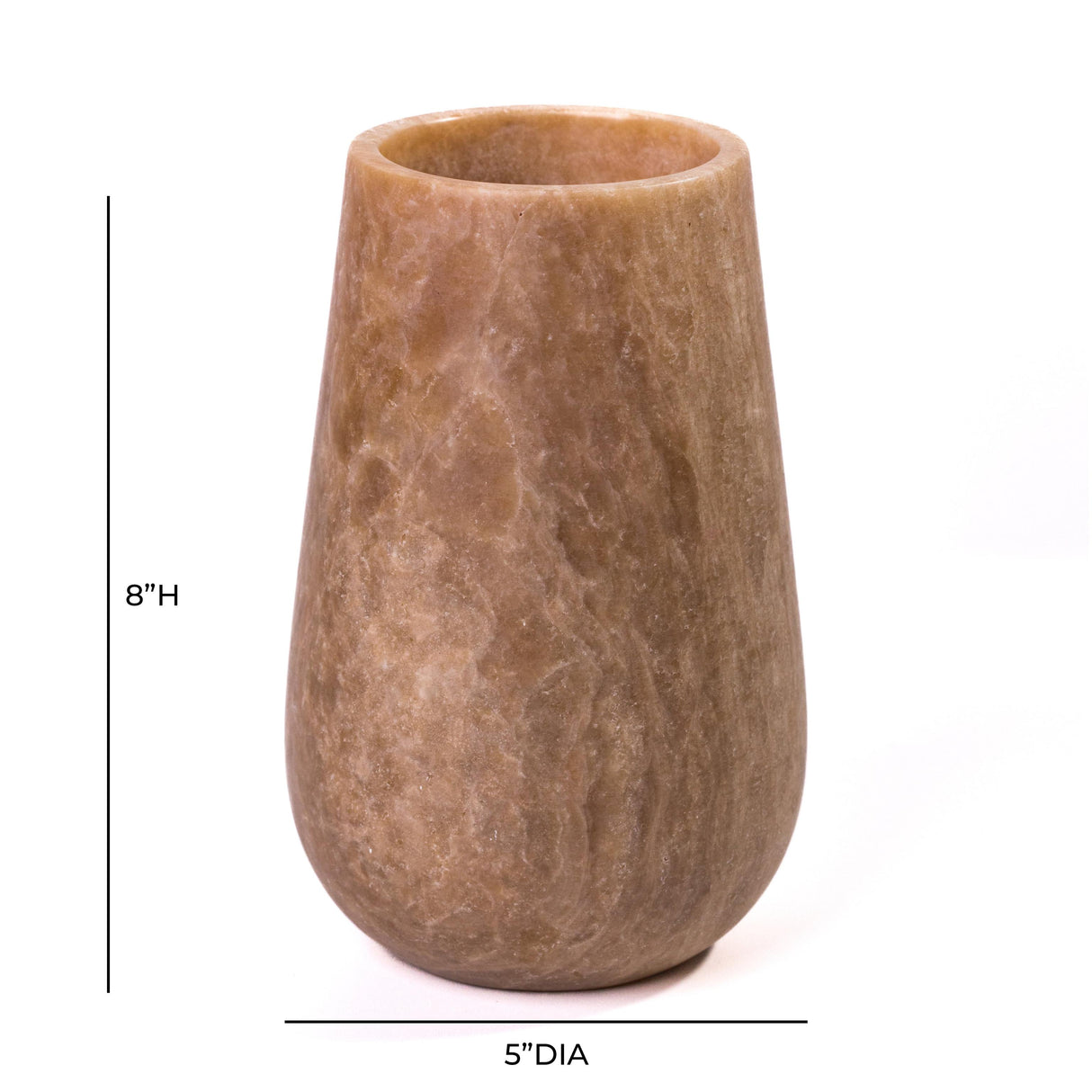 TOV Onyx Marble Silo Decorative Vase
