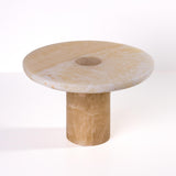TOV Yellow Onyx Marble Cake Stand