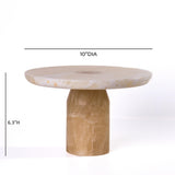 TOV Yellow Onyx Marble Cakestand