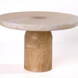 TOV Yellow Onyx Marble Cake Stand