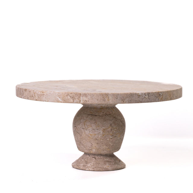 TOV Natural Travertine Cake Stand
