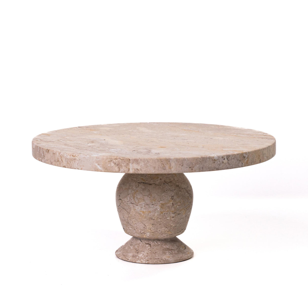 TOV Natural Travertine Cake Stand