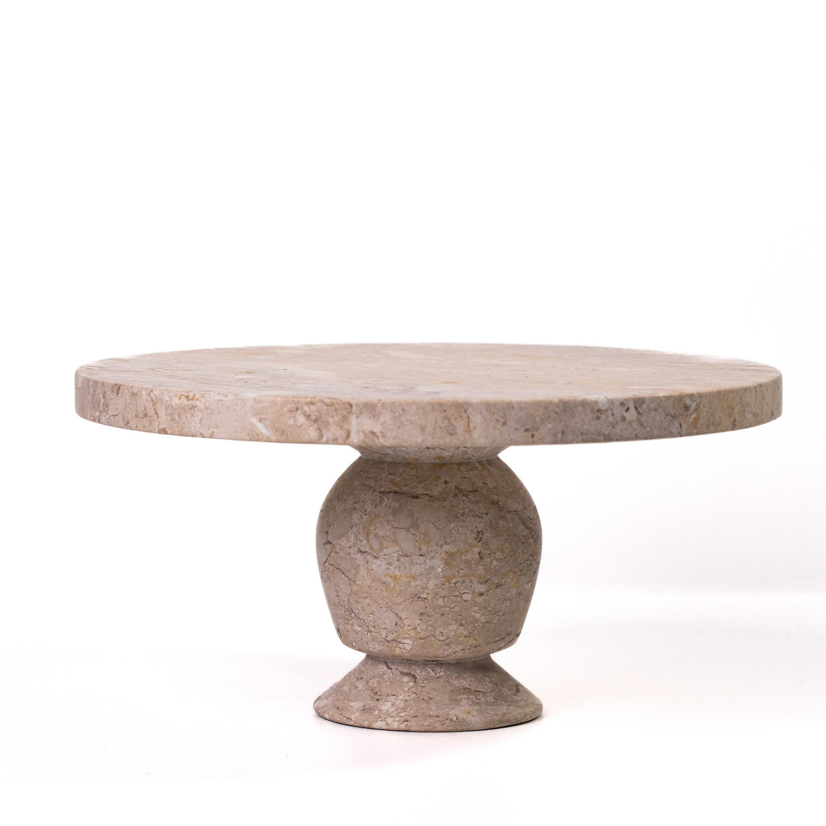 TOV Natural Travertine Cake Stand