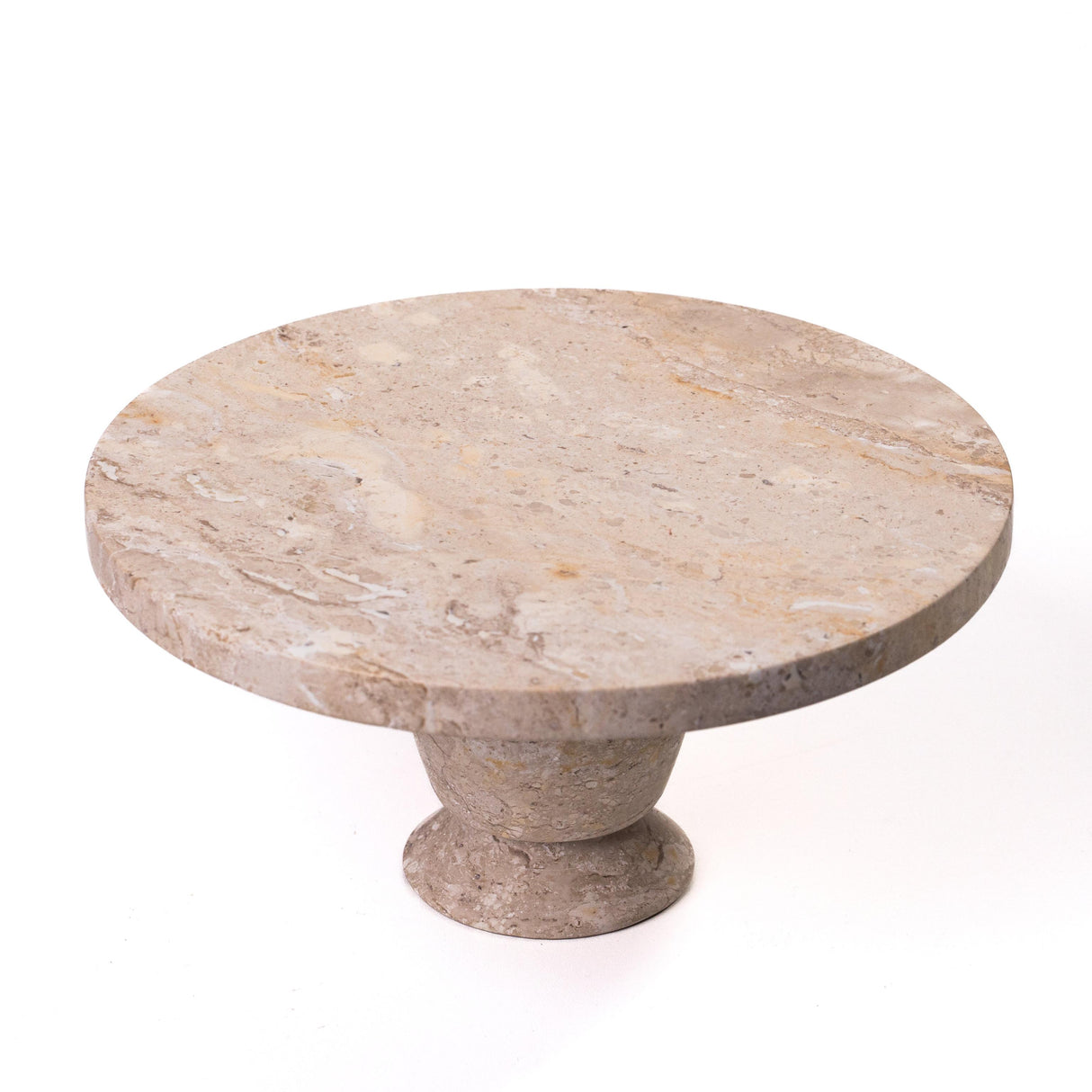 TOV Natural Travertine Cake Stand