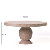 TOV Natural Travertine Cake Stand