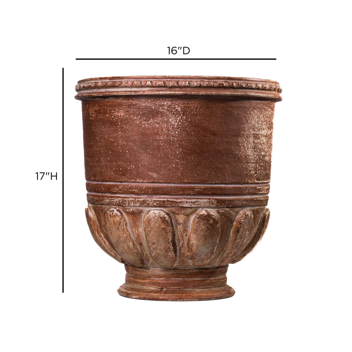 TOV Visha Grecian Terracotta Vase
