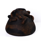 TOV Visha Roped Dark Terracotta Vase