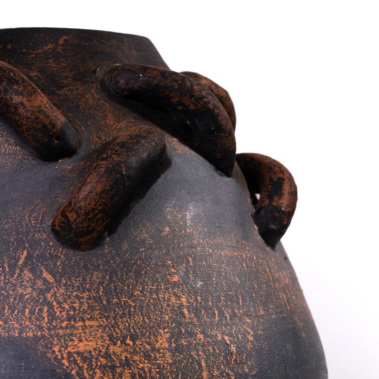 TOV Visha Roped Dark Terracotta Vase