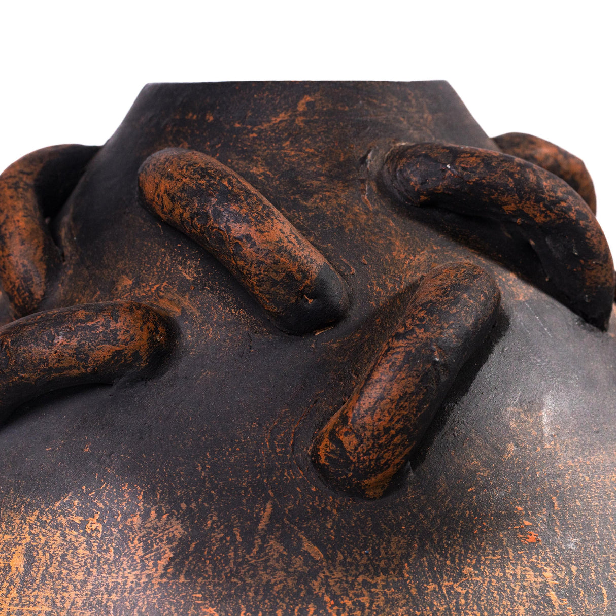 TOV Visha Roped Dark Terracotta Vase