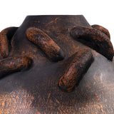 TOV Visha Roped Dark Terracotta Vase