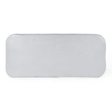 TOV Athen 95" Grey Faux Stone Indoor / Outdoor Rectangular Dining Table