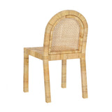 TOV Amara Cream Contract-Grade Linen Arched Dining Chair