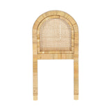 TOV Amara Cream Contract-Grade Linen Arched Dining Chair
