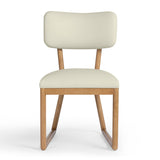 TOV Bobbie Cream Contract-Grade Vegan Leather Dining Chair