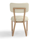 TOV Bobbie Cream Contract-Grade Vegan Leather Dining Chair