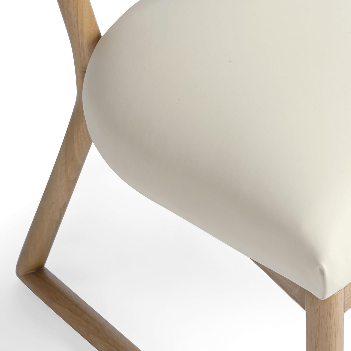 TOV Bobbie Cream Contract-Grade Vegan Leather Dining Chair