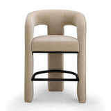 TOV Malone Performance Chenille Stool Counter Height