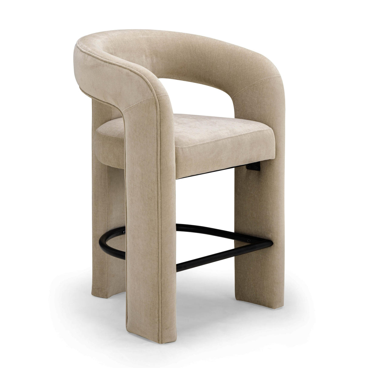 TOV Malone Performance Chenille Stool Counter Height