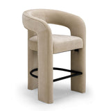 TOV Malone Performance Chenille Stool Counter Height