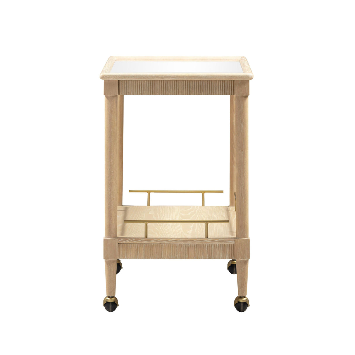 TOV Slosh 37" Natural Ash Bar Cart