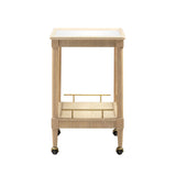 TOV Slosh 37" Natural Ash Bar Cart