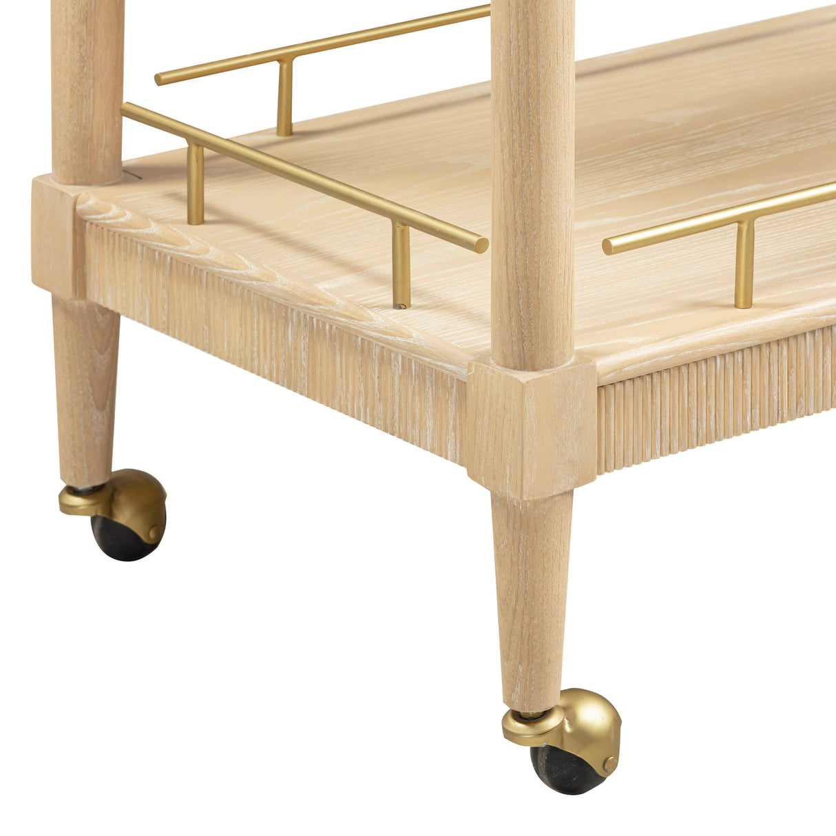 TOV Slosh 37" Natural Ash Bar Cart