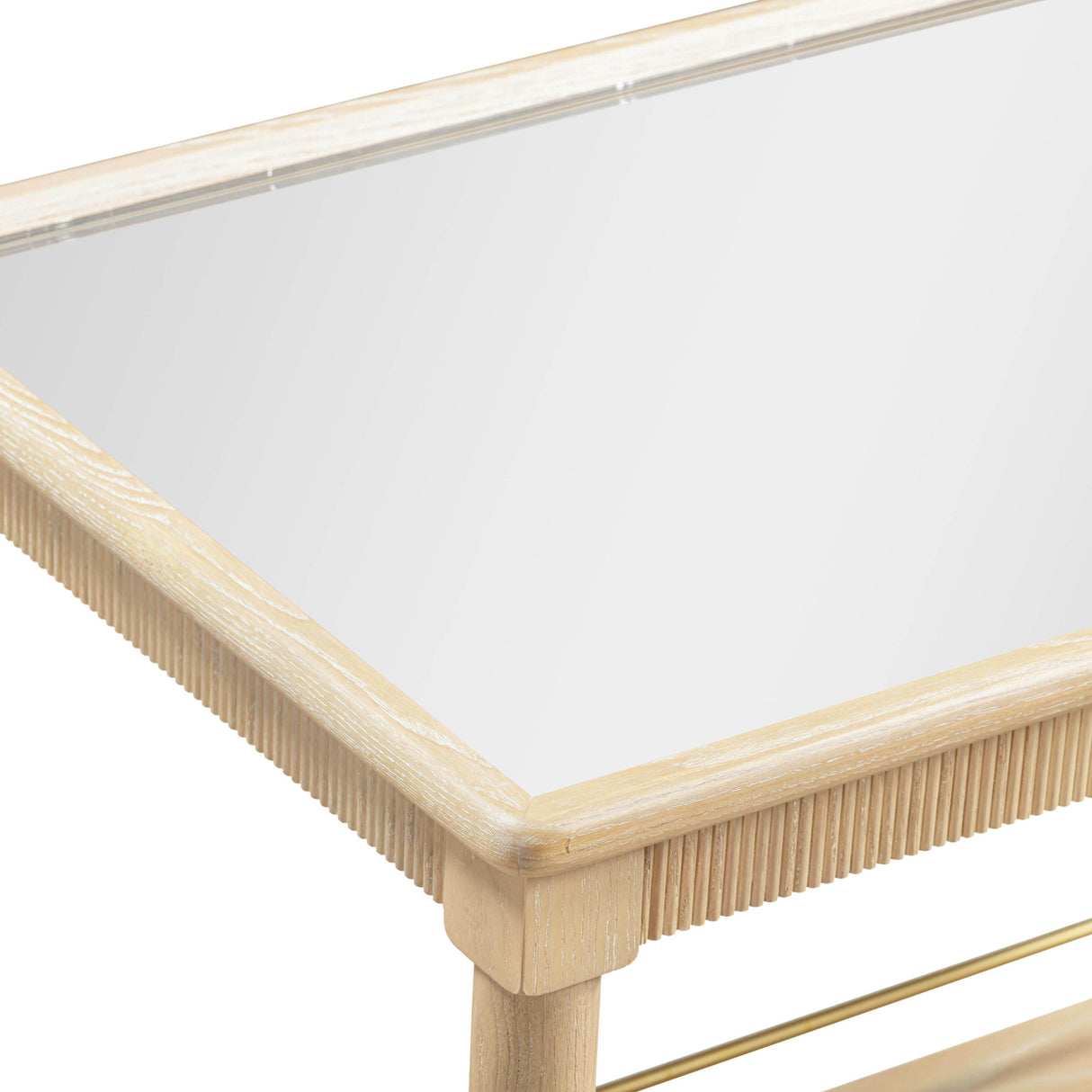 TOV Slosh 37" Natural Ash Bar Cart