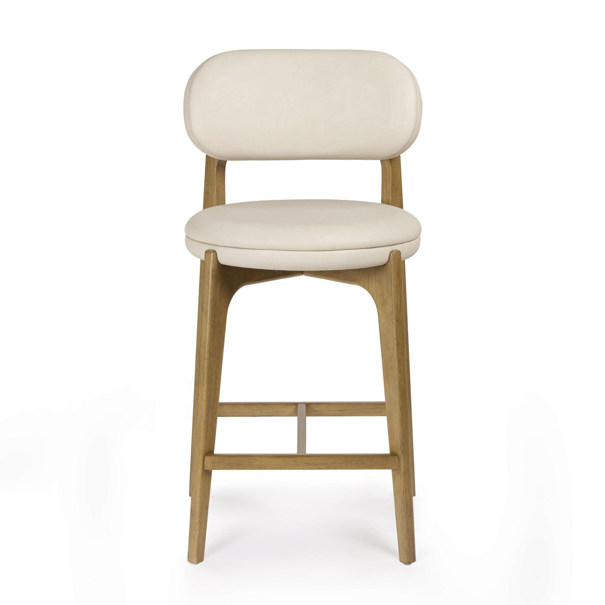 TOV Carnation Cream Performance Vegan Leather Counter Stool