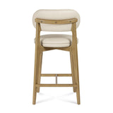 TOV Carnation Cream Performance Vegan Leather Counter Stool