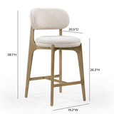TOV Carnation Performance Fabric Counter Stool