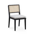 TOV Tassina Cream Upcycled Performance Linen Dining Chair