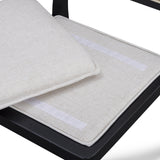 TOV Tassina Cream Upcycled Performance Linen Dining Chair