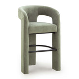 TOV Malone Green Performance Fabric Bar Stool