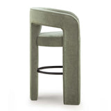 TOV Malone Green Performance Fabric Bar Stool