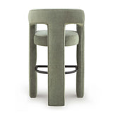 TOV Malone Green Performance Fabric Bar Stool