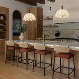 TOV Celine Performance Boucle Stool Counter Height