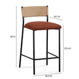 TOV Celine Performance Boucle Stool Counter Height