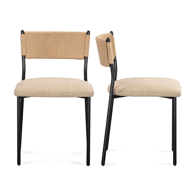 TOV Celine Performance Boucle Dining Chair - Set of 2