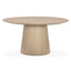 TOV Sahara Round Oak Dining Table (41"-60") 60"