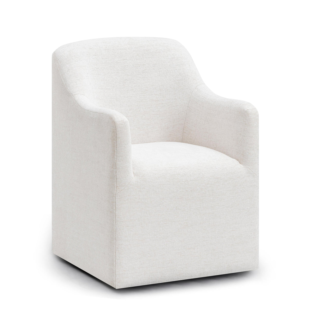 TOV Helena Tall Textured Weave Performance Fabric Dining Chair