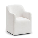 TOV Helena Tall Textured Weave Performance Fabric Dining Chair