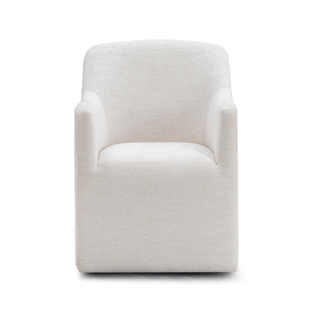 TOV Helena Tall Textured Weave Performance Fabric Dining Chair
