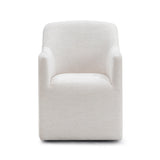 TOV Helena Tall Textured Weave Performance Fabric Dining Chair